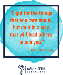 Celebrate RBG Yasmin Sethi Consulting